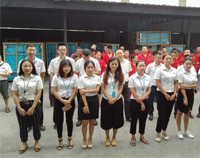 優(yōu)佰特廚房設備公司8月員工月會順利召開，現場氣氛活躍、充滿喜悅