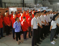 優(yōu)佰特廚房設備公司9月全體員工會順利召開，董事長發(fā)表重要講話