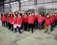 優(yōu)佰特廚房設(shè)備公司2018年1月全體員工會(huì)召開，2017年公司成績喜人